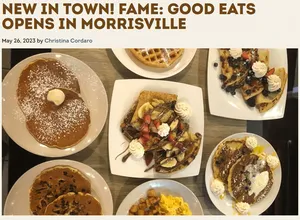 Screenshot of the top of the Visit Bucks County Article